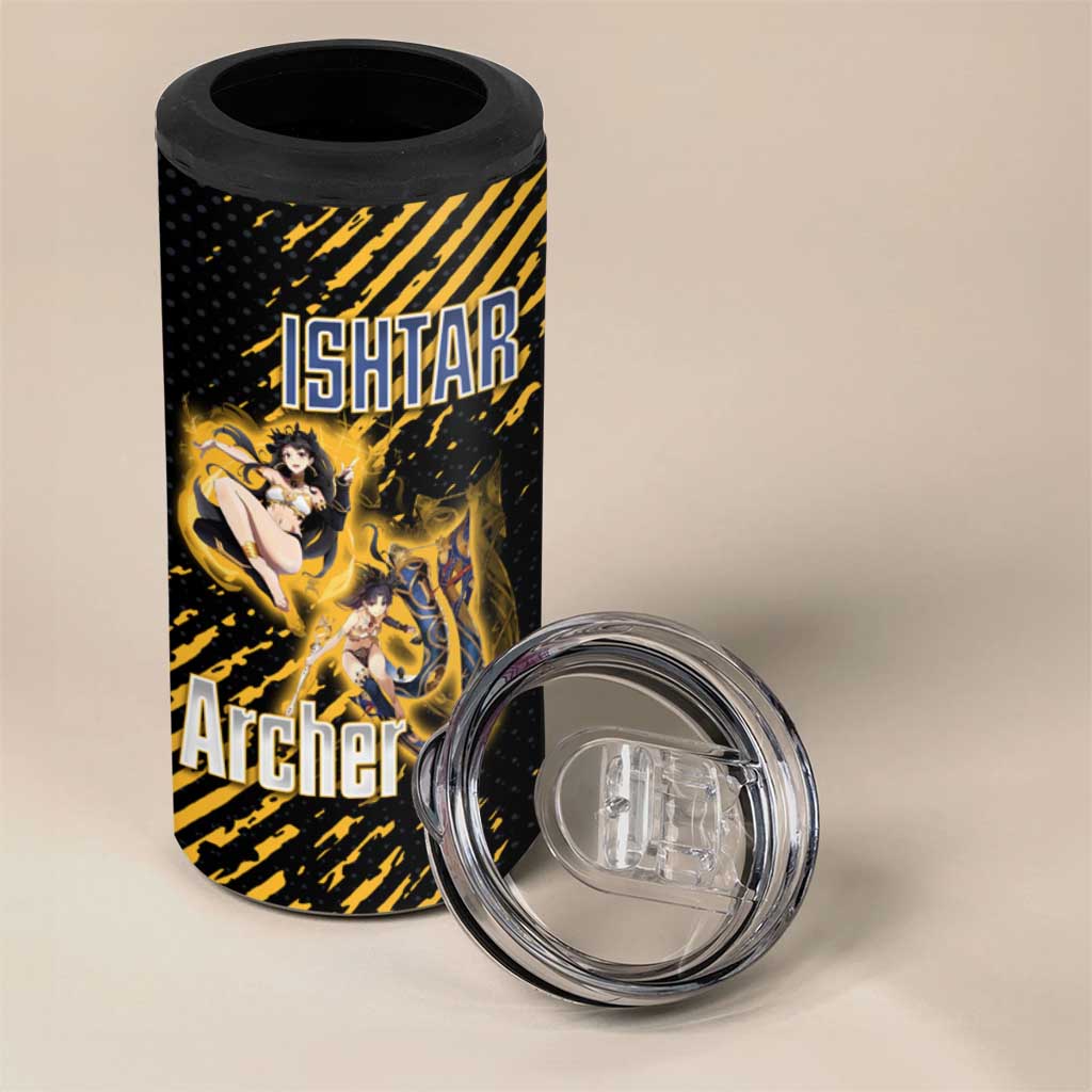 Ishtar Archer Fate Grand Order 4 in 1 Can Cooler Tumbler Anime Pop Art Grunge Style