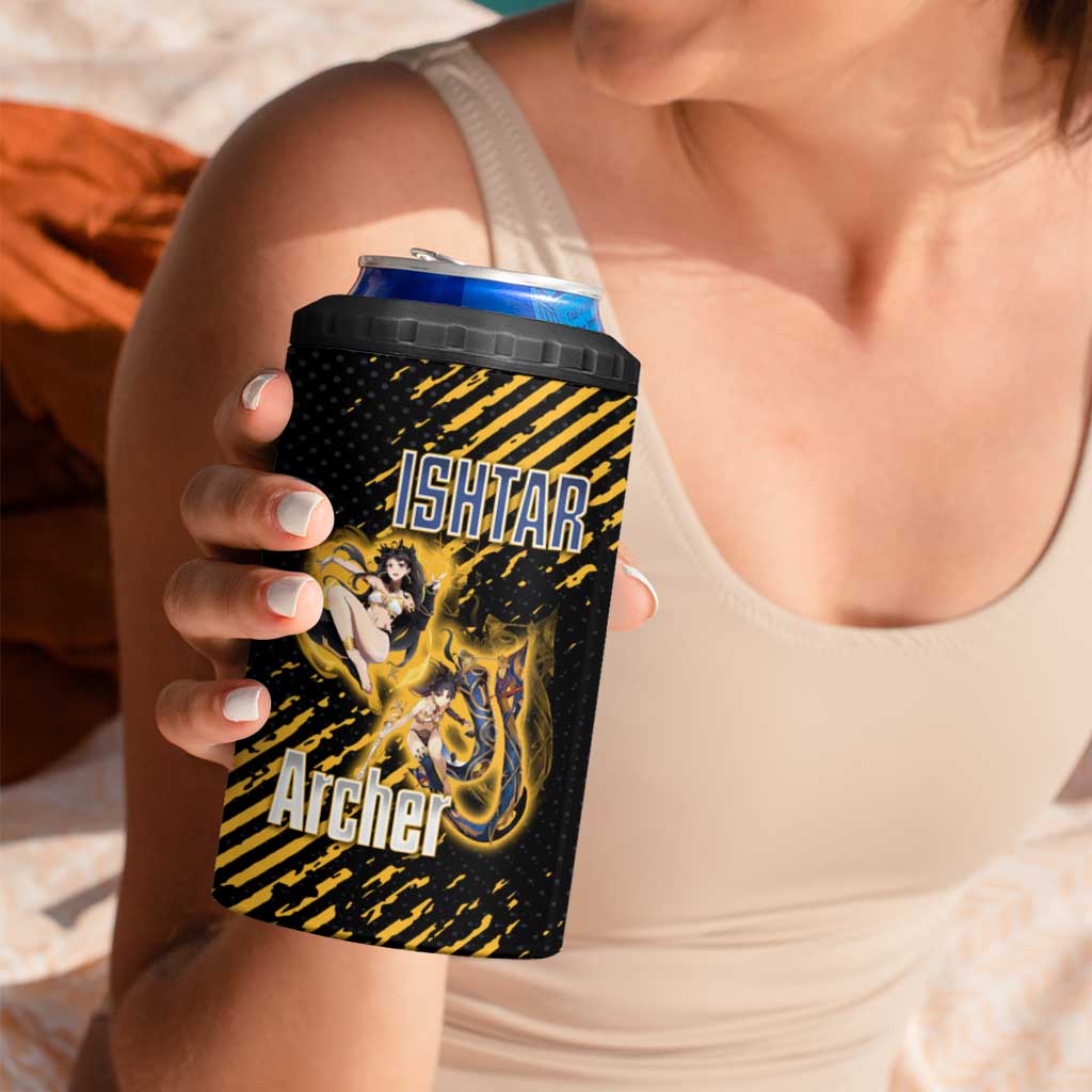 Ishtar Archer Fate Grand Order 4 in 1 Can Cooler Tumbler Anime Pop Art Grunge Style