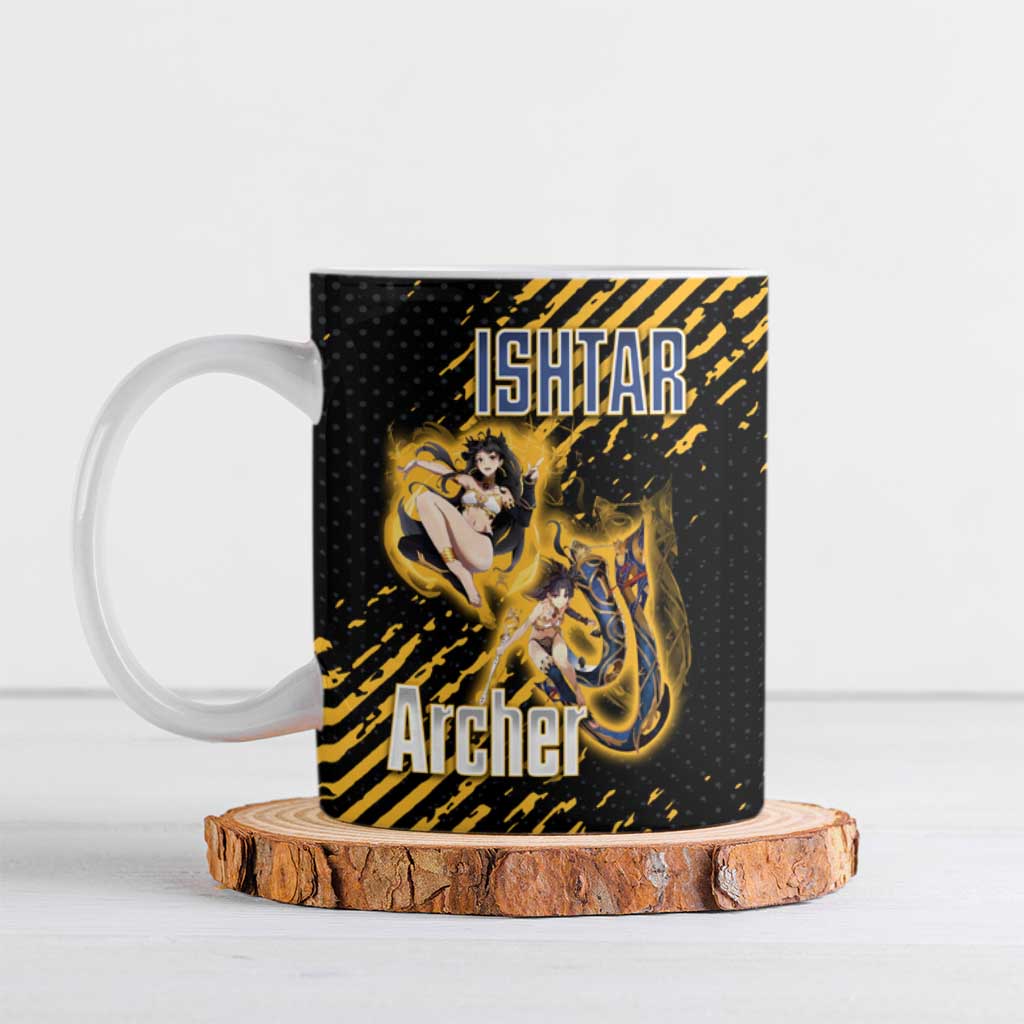 Ishtar Archer Fate Grand Order Ceramic Mug Anime Pop Art Grunge Style