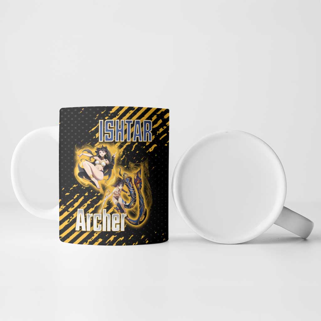 Ishtar Archer Fate Grand Order Ceramic Mug Anime Pop Art Grunge Style