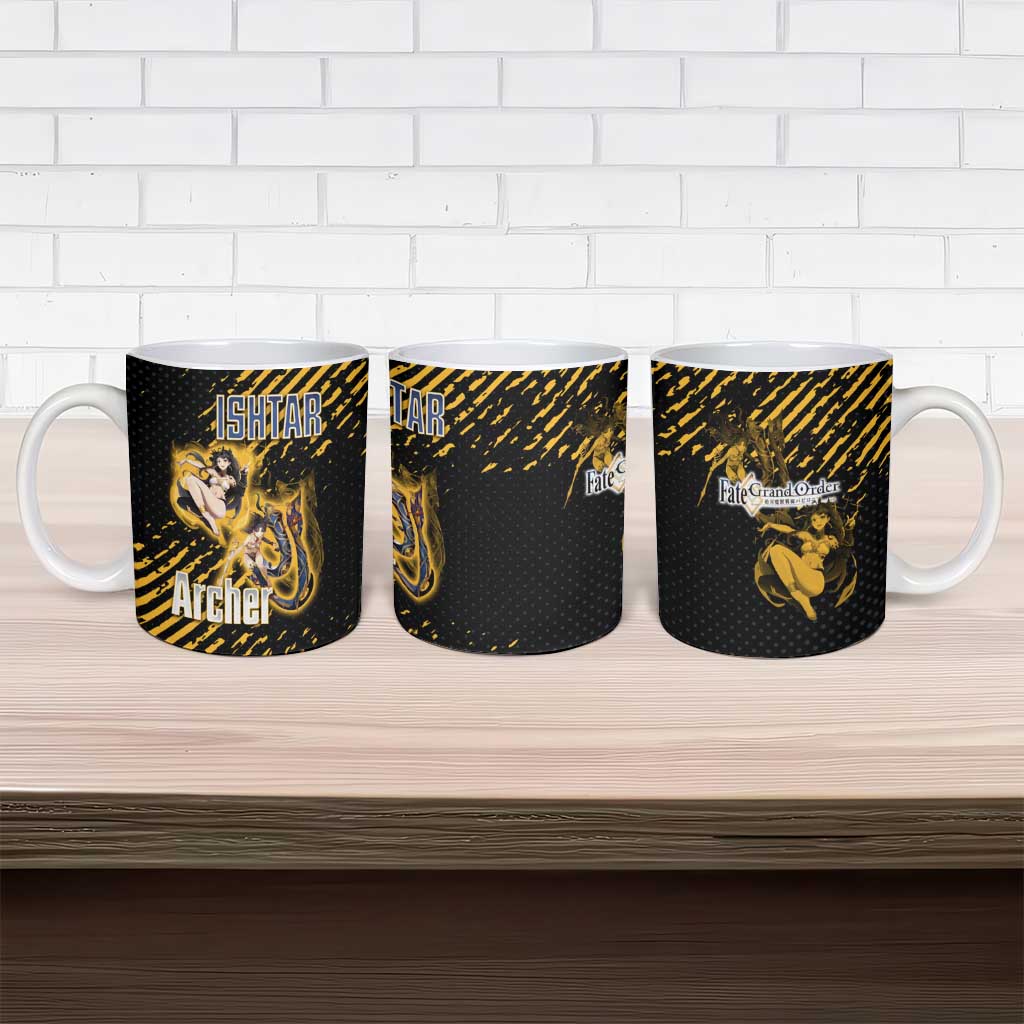 Ishtar Archer Fate Grand Order Ceramic Mug Anime Pop Art Grunge Style