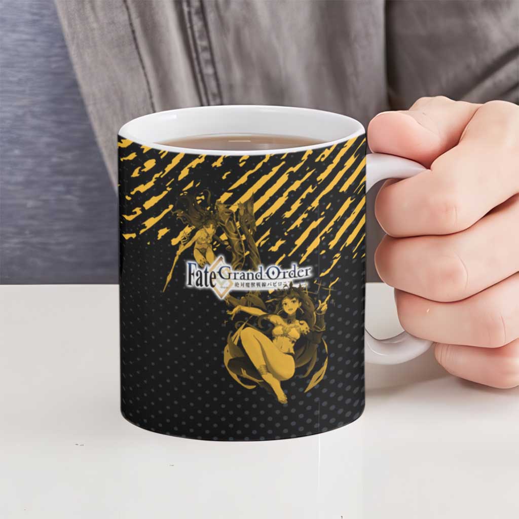 Ishtar Archer Fate Grand Order Ceramic Mug Anime Pop Art Grunge Style