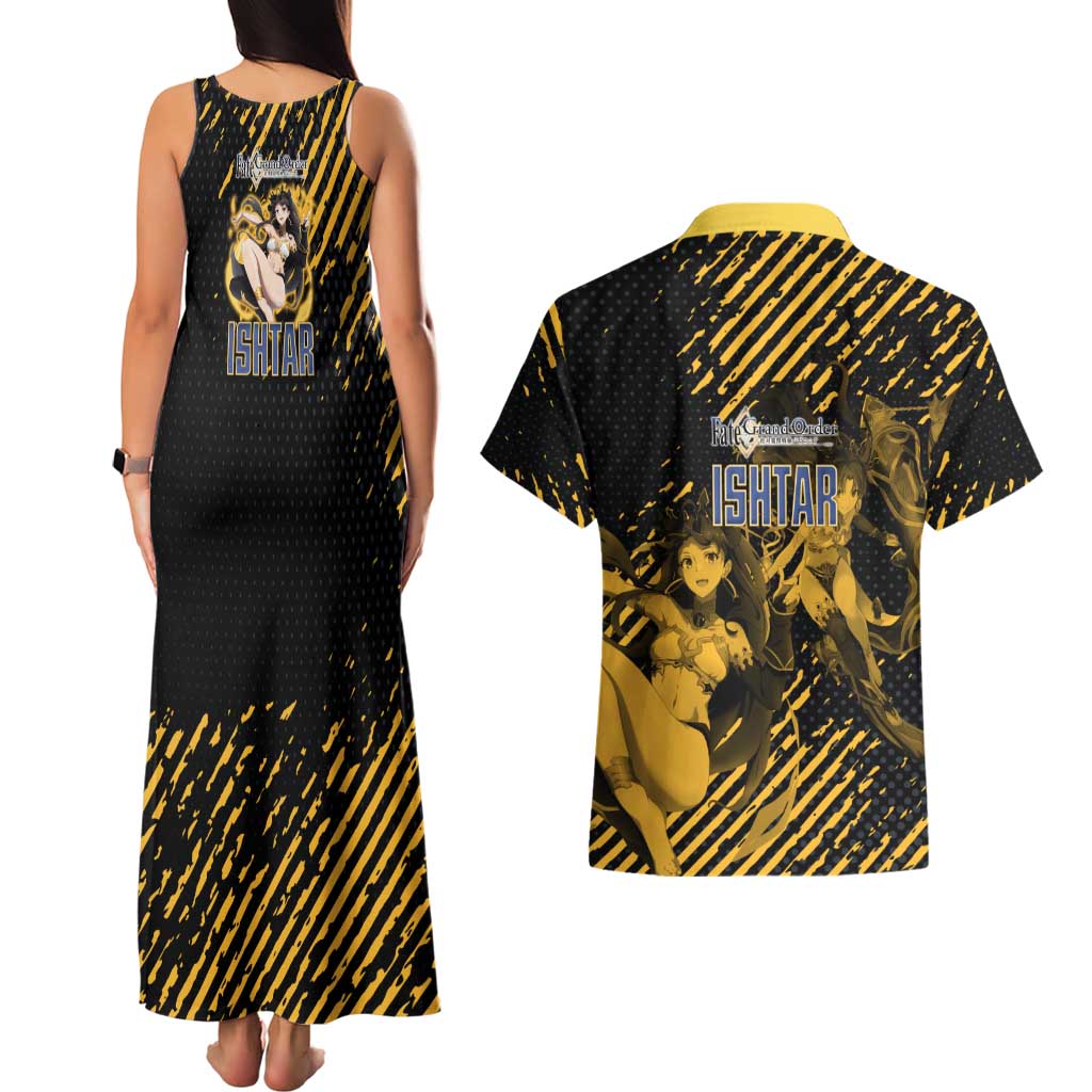 Ishtar Archer Fate Grand Order Couples Matching Tank Maxi Dress and Hawaiian Shirt Anime Pop Art Grunge Style