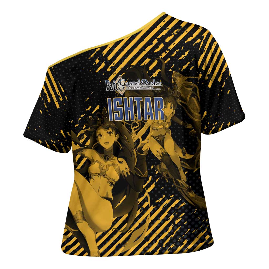 Ishtar Archer Fate Grand Order Cross Shoulder Shirt Anime Pop Art Grunge Style