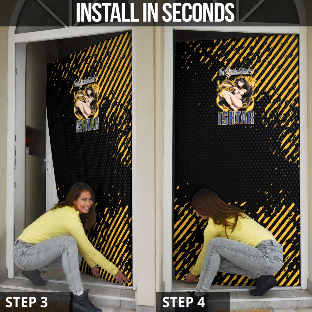 Ishtar Archer Fate Grand Order Door Cover Anime Pop Art Grunge Style
