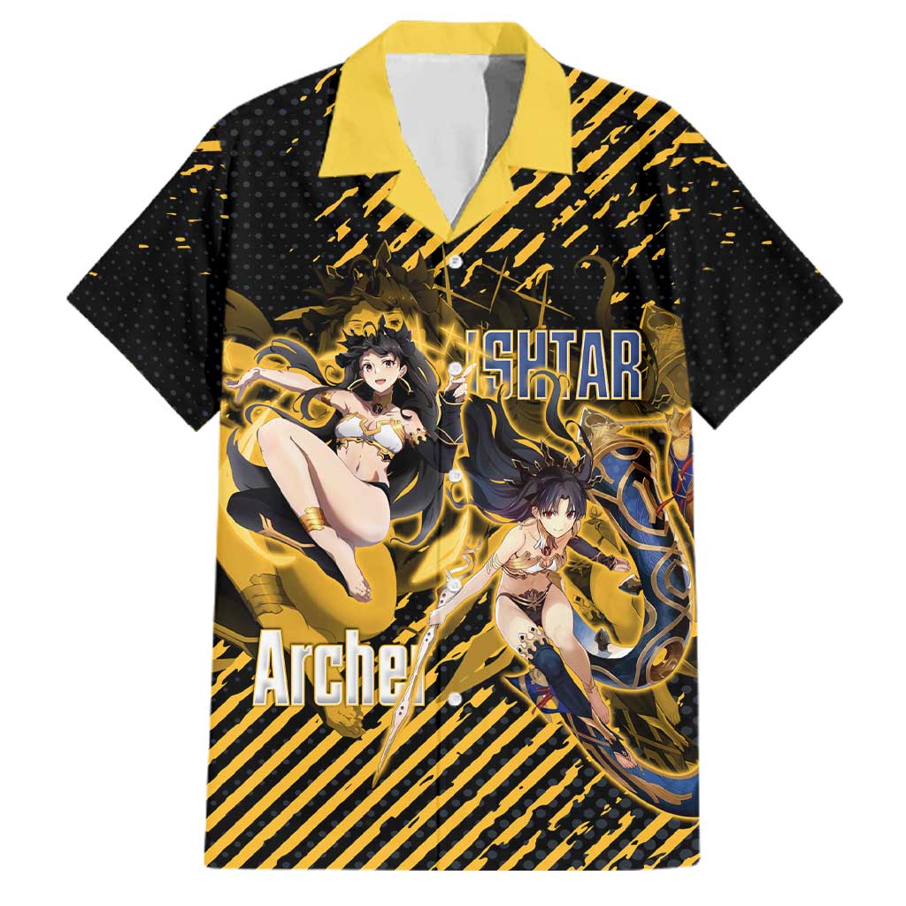 Ishtar Archer Fate Grand Order Family Matching Mermaid Dress and Hawaiian Shirt Anime Pop Art Grunge Style