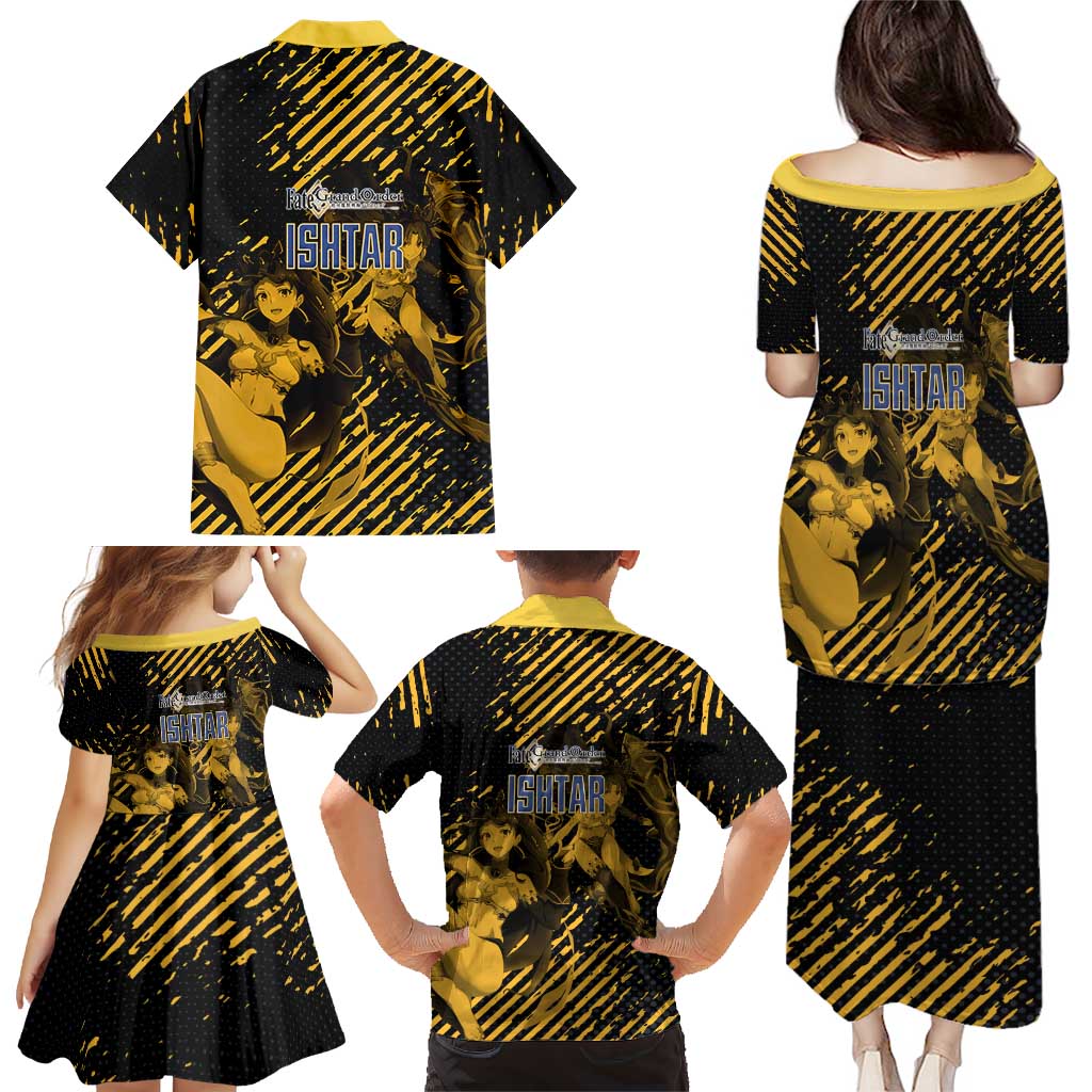 Ishtar Archer Fate Grand Order Family Matching Puletasi and Hawaiian Shirt Anime Pop Art Grunge Style