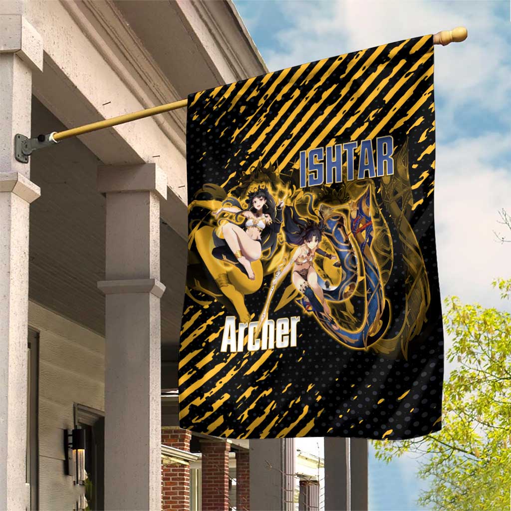 Ishtar Archer Fate Grand Order Garden Flag Anime Pop Art Grunge Style