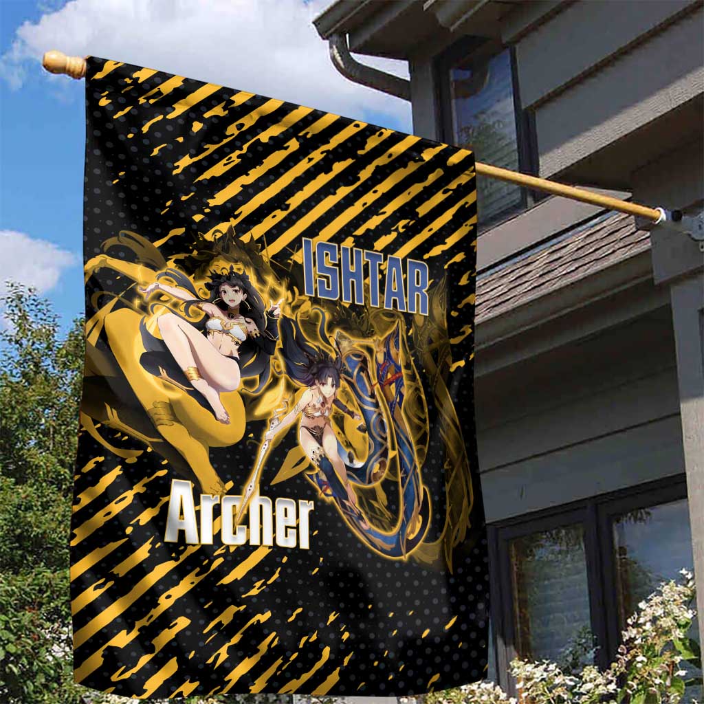 Ishtar Archer Fate Grand Order Garden Flag Anime Pop Art Grunge Style