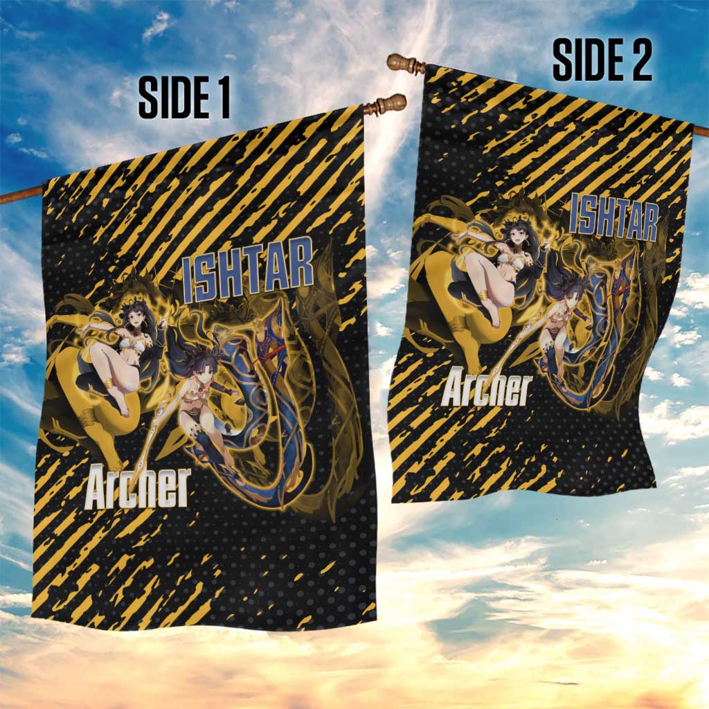 Ishtar Archer Fate Grand Order Garden Flag Anime Pop Art Grunge Style