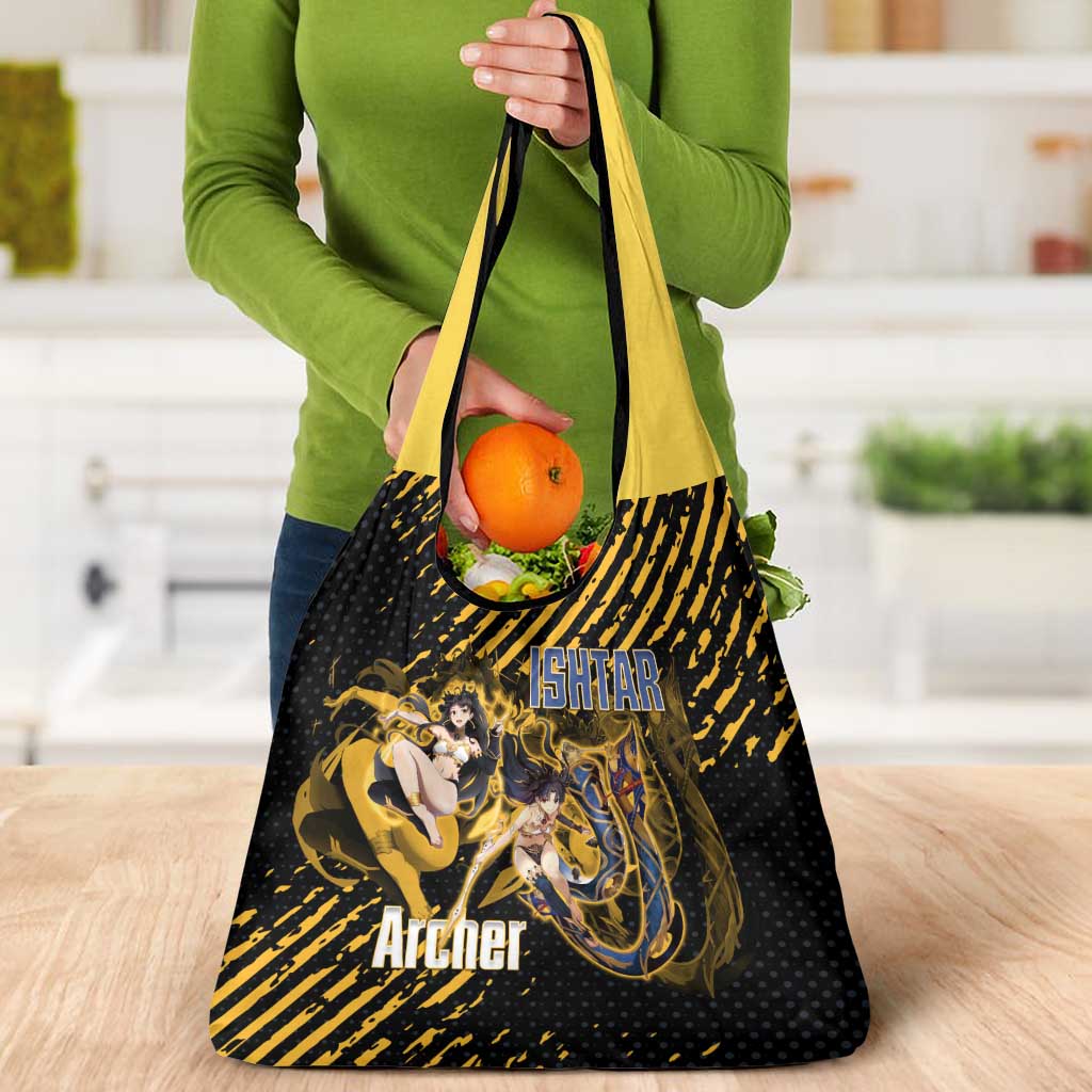 Ishtar Archer Fate Grand Order Grocery Bag Anime Pop Art Grunge Style