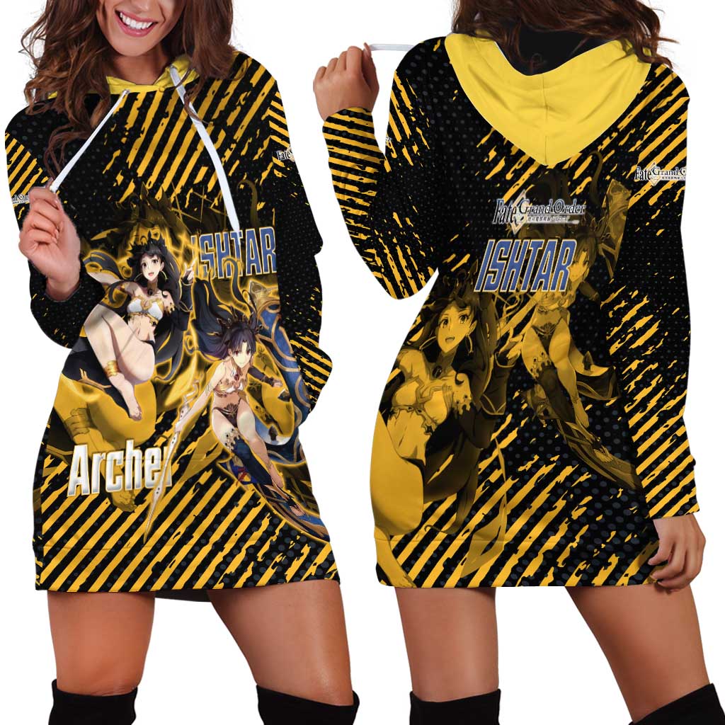 Ishtar Archer Fate Grand Order Hoodie Dress Anime Pop Art Grunge Style