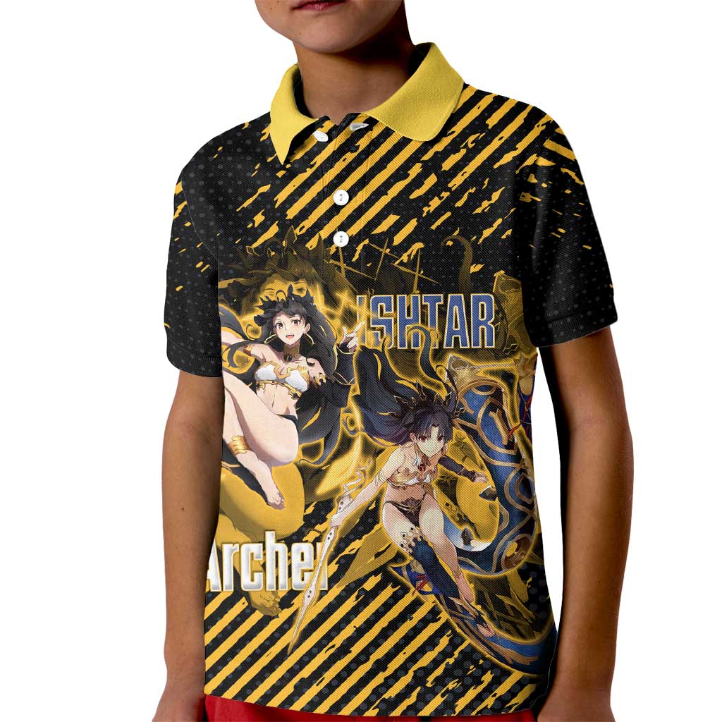 Ishtar Archer Fate Grand Order Kid Polo Shirt Anime Pop Art Grunge Style