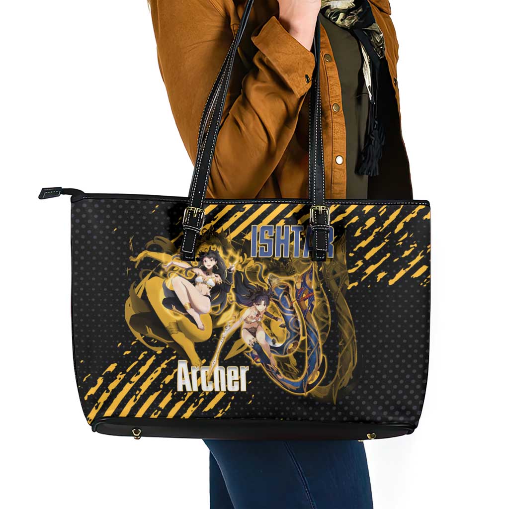 Ishtar Archer Fate Grand Order Leather Tote Bag Anime Pop Art Grunge Style