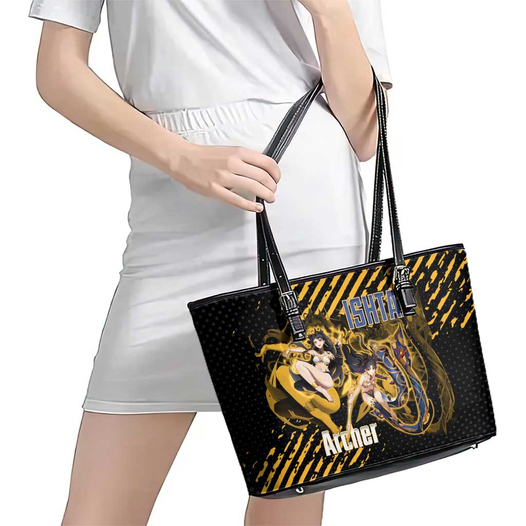 Ishtar Archer Fate Grand Order Leather Tote Bag Anime Pop Art Grunge Style