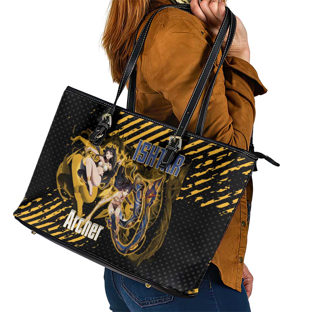 Ishtar Archer Fate Grand Order Leather Tote Bag Anime Pop Art Grunge Style