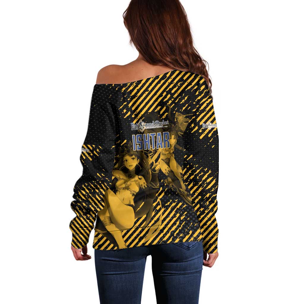 Ishtar Archer Fate Grand Order Off Shoulder Sweater Anime Pop Art Grunge Style