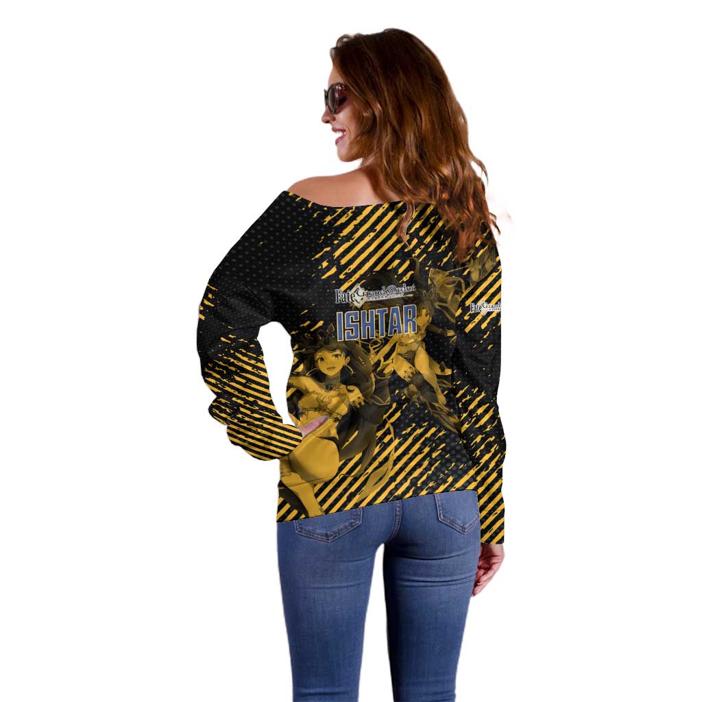 Ishtar Archer Fate Grand Order Off Shoulder Sweater Anime Pop Art Grunge Style