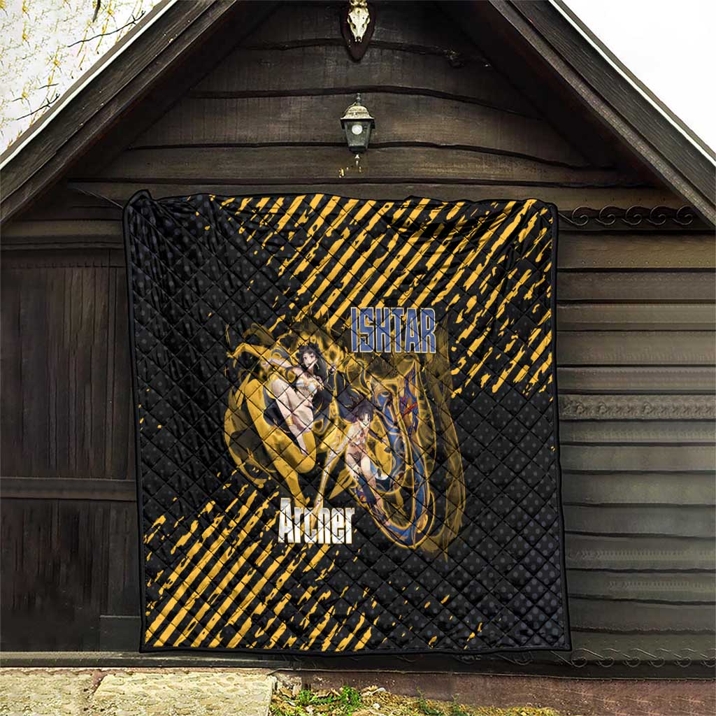 Ishtar Archer Fate Grand Order Quilt Anime Pop Art Grunge Style