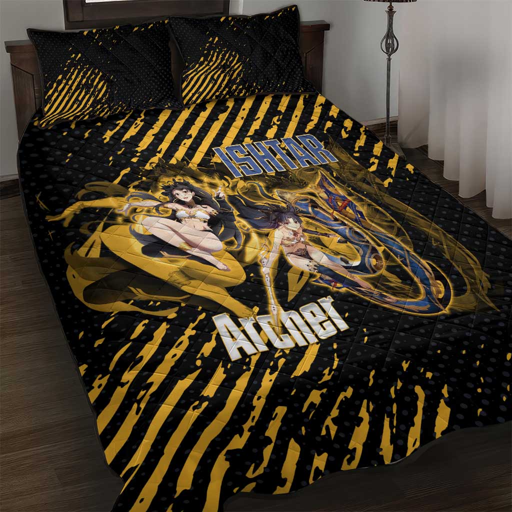 Ishtar Archer Fate Grand Order Quilt Bed Set Anime Pop Art Grunge Style