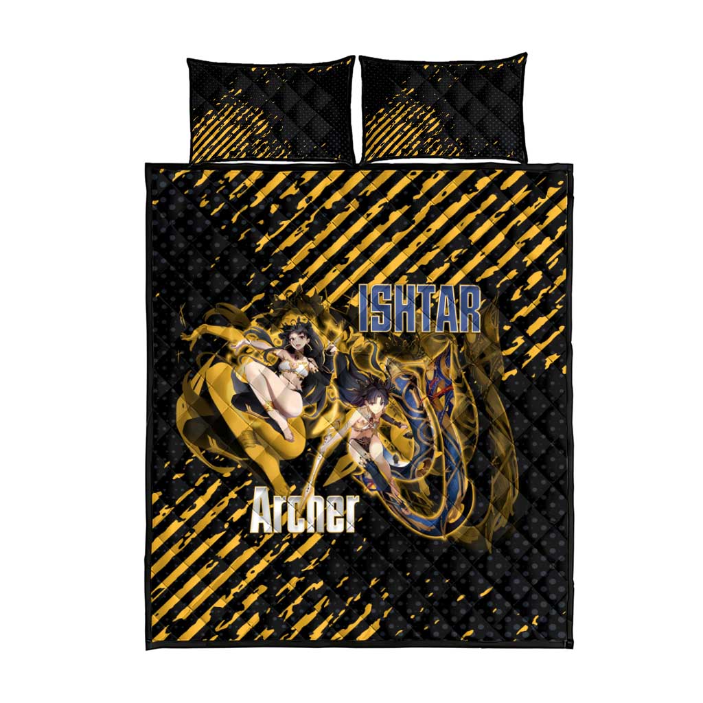 Ishtar Archer Fate Grand Order Quilt Bed Set Anime Pop Art Grunge Style