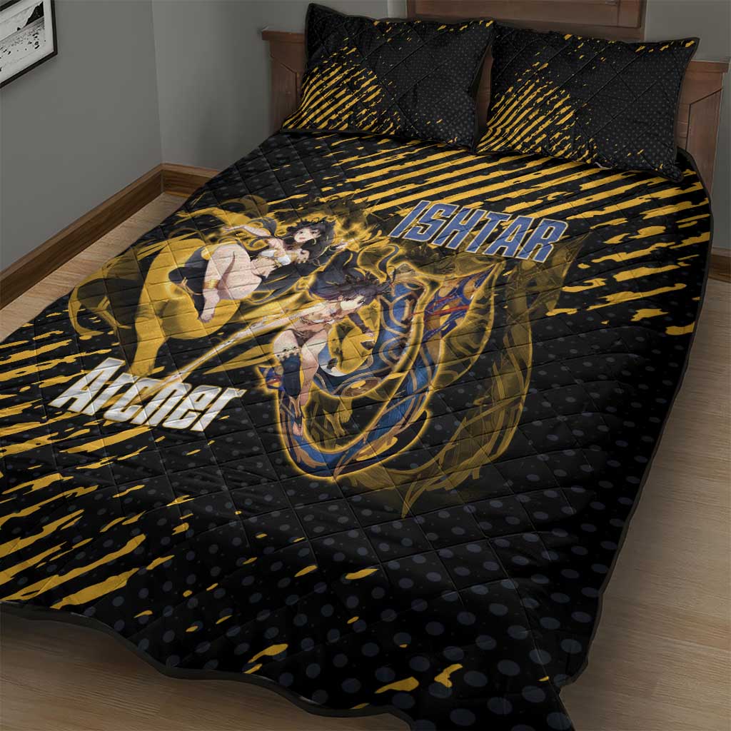 Ishtar Archer Fate Grand Order Quilt Bed Set Anime Pop Art Grunge Style