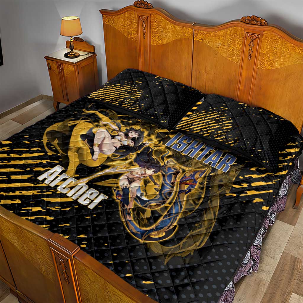 Ishtar Archer Fate Grand Order Quilt Bed Set Anime Pop Art Grunge Style