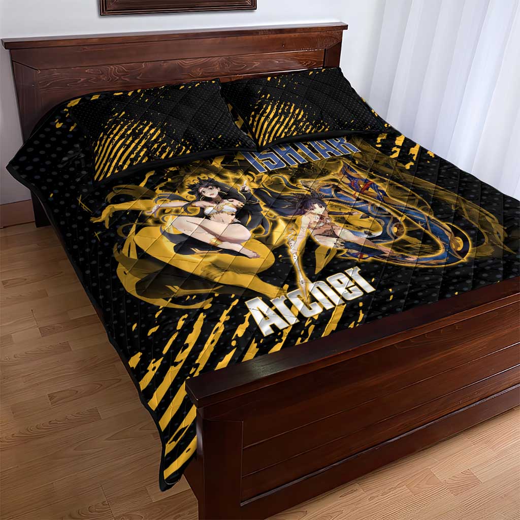 Ishtar Archer Fate Grand Order Quilt Bed Set Anime Pop Art Grunge Style
