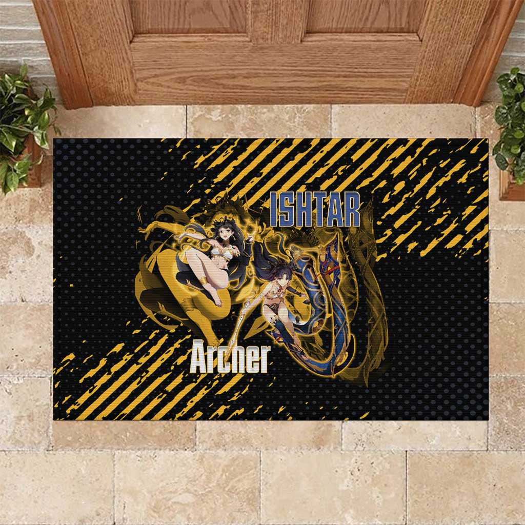 Ishtar Archer Fate Grand Order Rubber Doormat Anime Pop Art Grunge Style