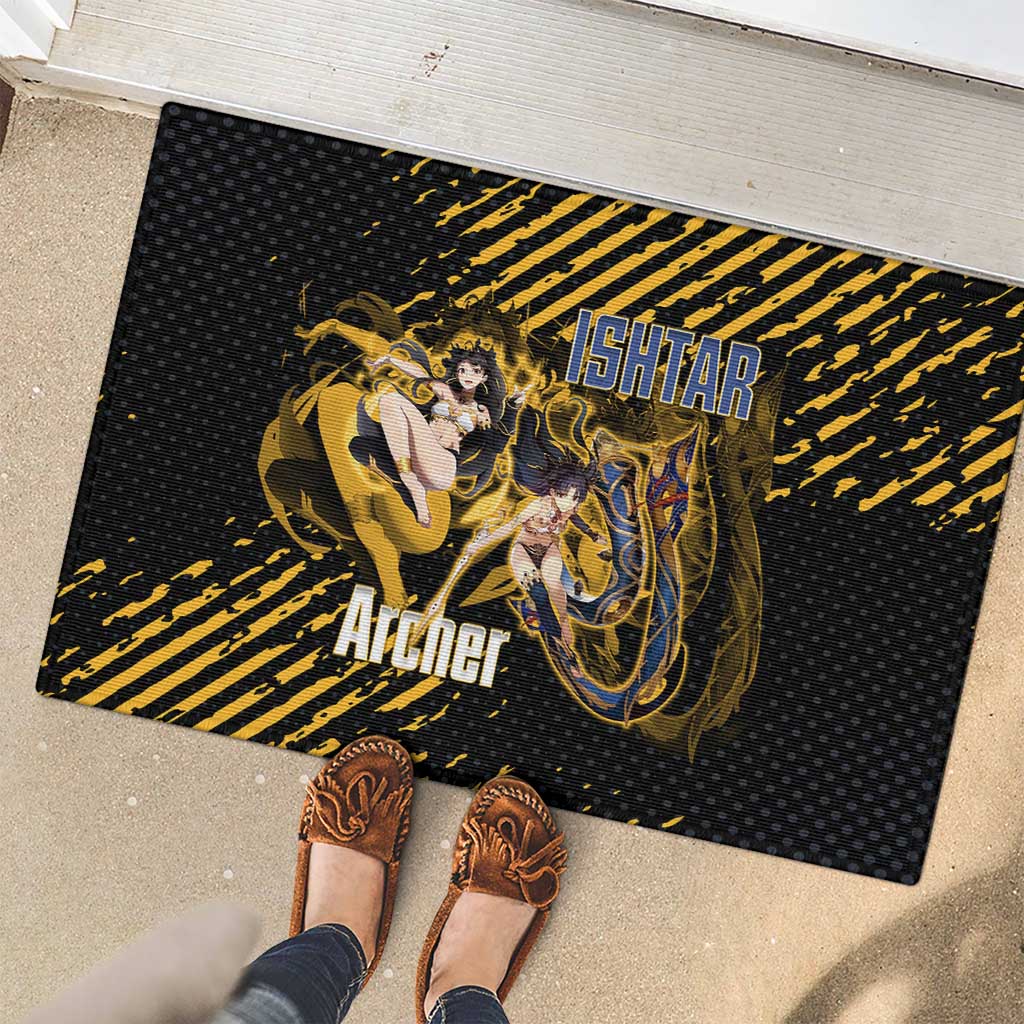 Ishtar Archer Fate Grand Order Rubber Doormat Anime Pop Art Grunge Style