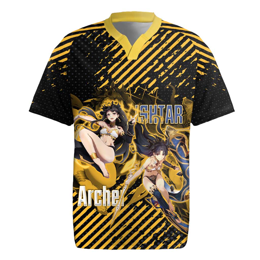 Ishtar Archer Fate Grand Order Rugby Jersey Anime Pop Art Grunge Style