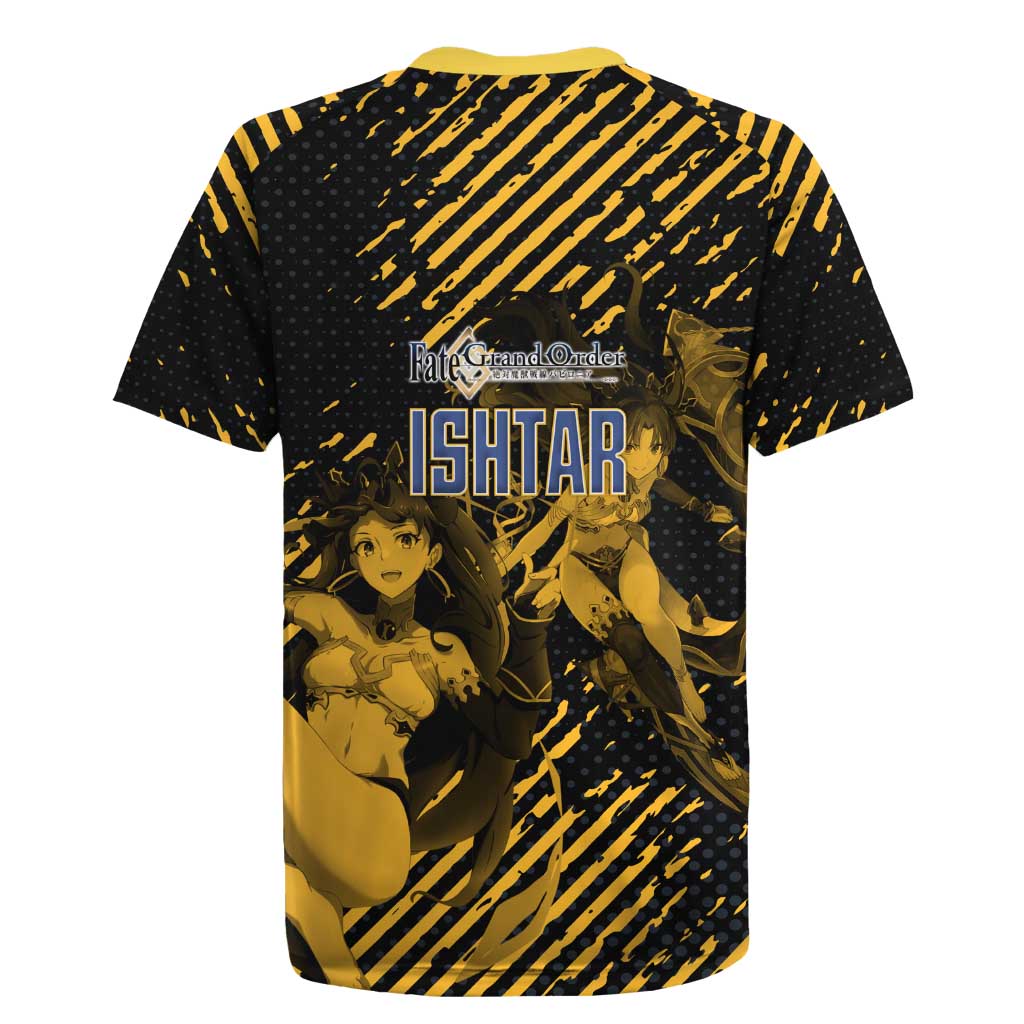 Ishtar Archer Fate Grand Order Rugby Jersey Anime Pop Art Grunge Style