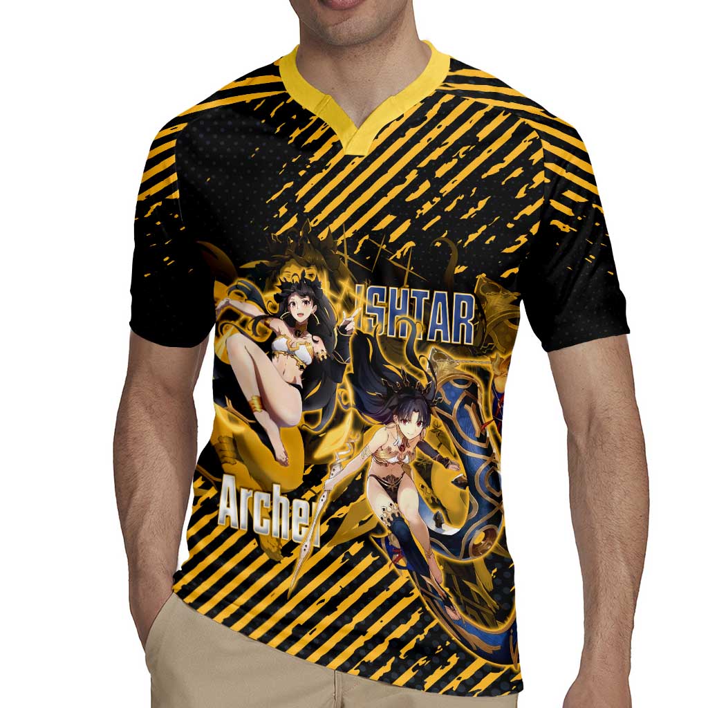 Ishtar Archer Fate Grand Order Rugby Jersey Anime Pop Art Grunge Style