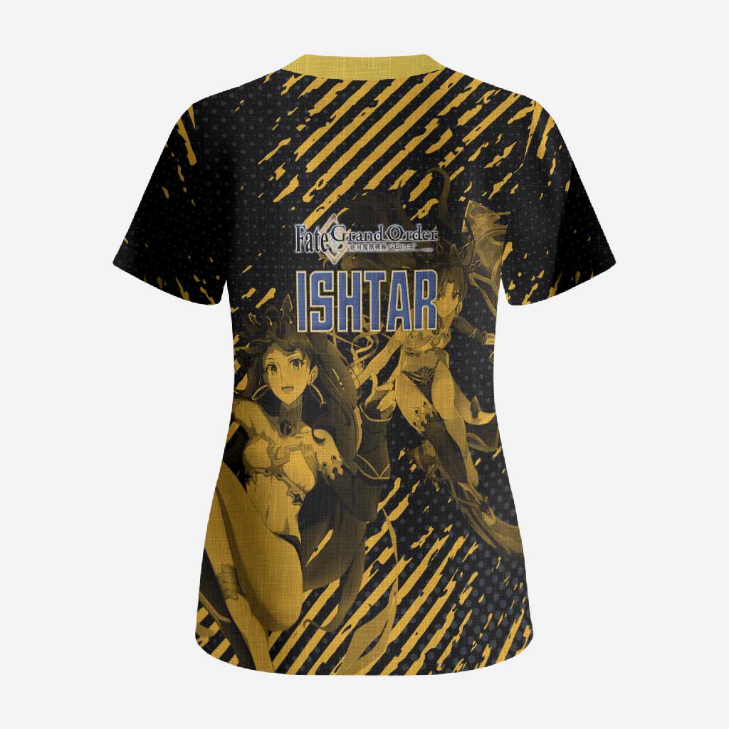Ishtar Archer Fate Grand Order Scrub Top Anime Pop Art Grunge Style
