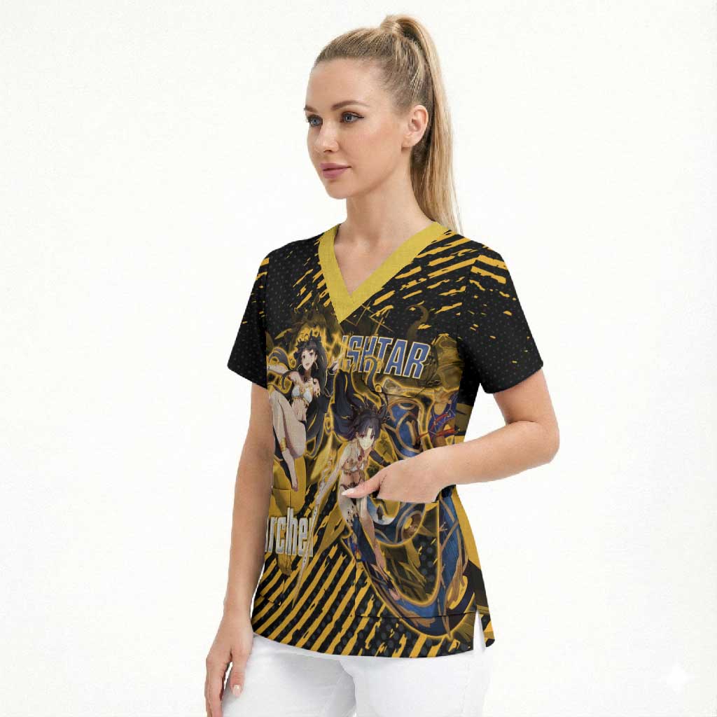 Ishtar Archer Fate Grand Order Scrub Top Anime Pop Art Grunge Style
