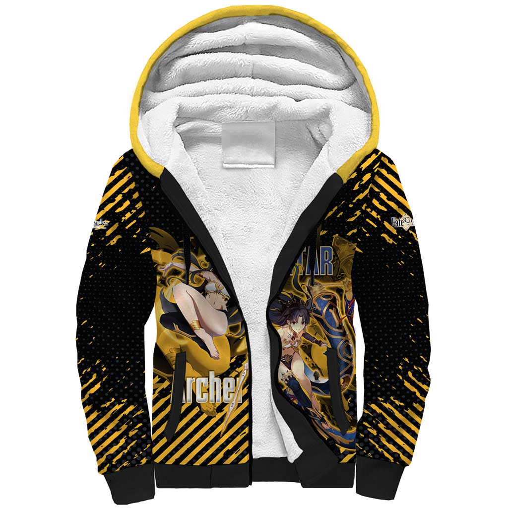 Ishtar Archer Fate Grand Order Sherpa Hoodie Anime Pop Art Grunge Style