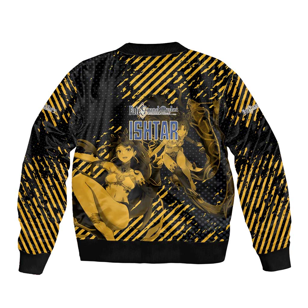 Ishtar Archer Fate Grand Order Sleeve Zip Bomber Jacket Anime Pop Art Grunge Style