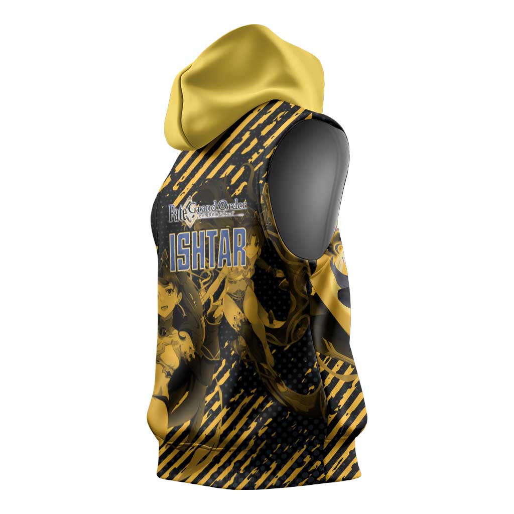 Ishtar Archer Fate Grand Order Sleeveless Hoodie Anime Pop Art Grunge Style