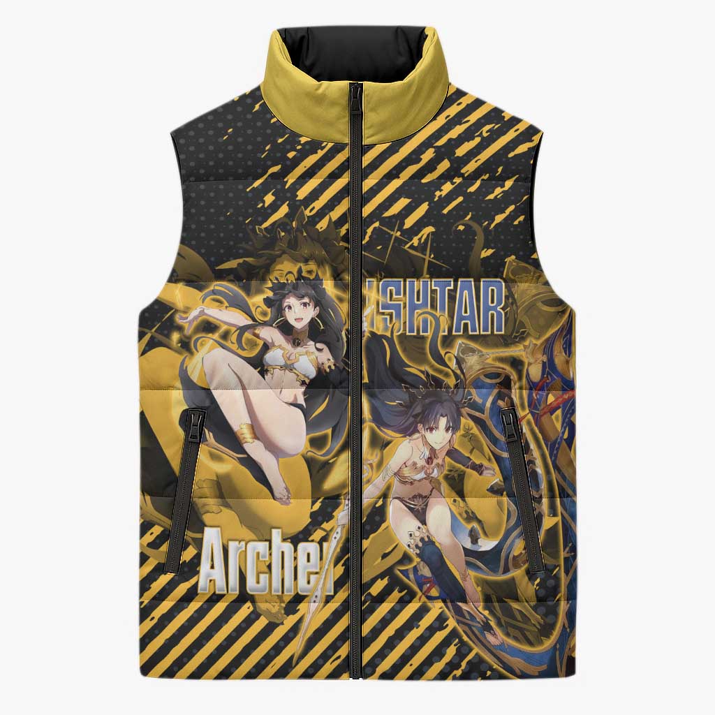 Ishtar Archer Fate Grand Order Sleeveless Puffer Jacket Anime Pop Art Grunge Style