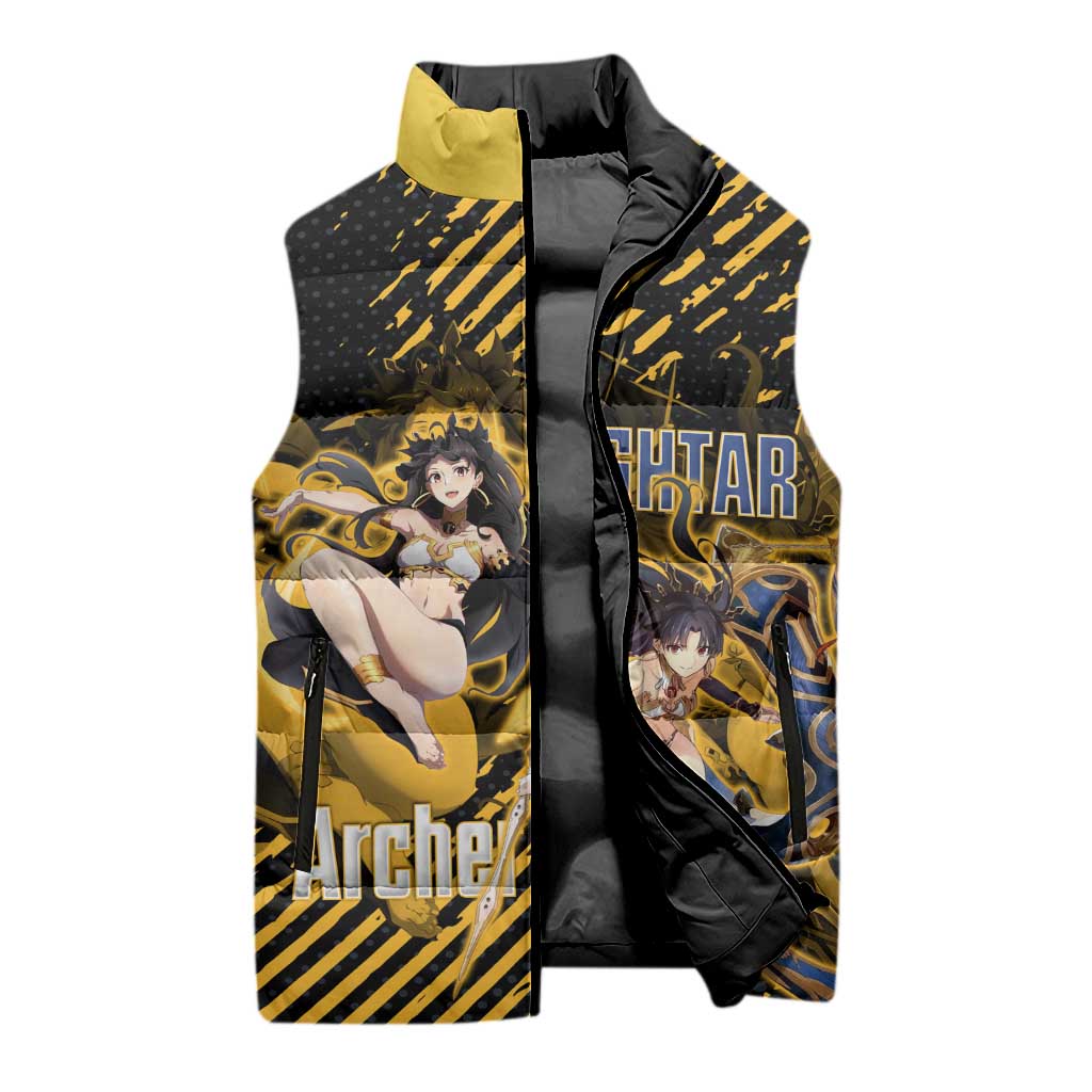 Ishtar Archer Fate Grand Order Sleeveless Puffer Jacket Anime Pop Art Grunge Style