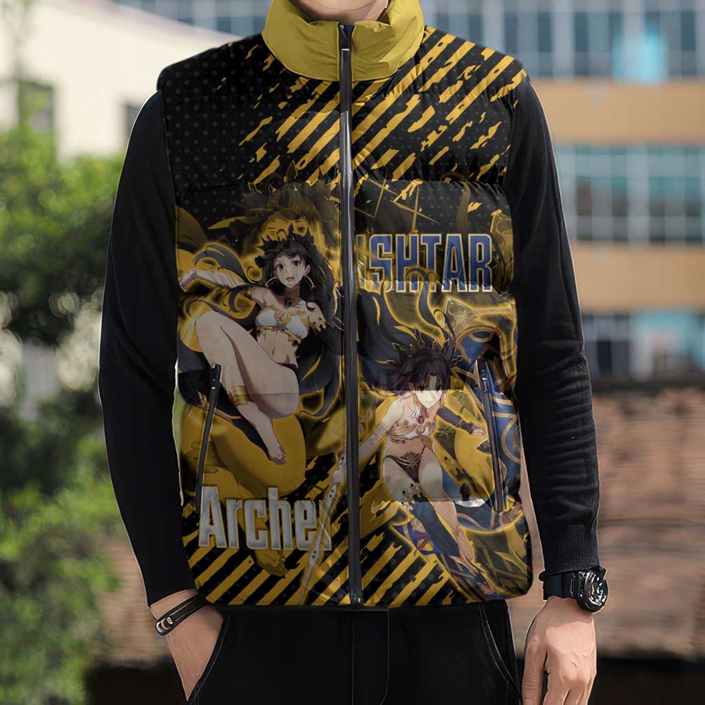 Ishtar Archer Fate Grand Order Sleeveless Puffer Jacket Anime Pop Art Grunge Style