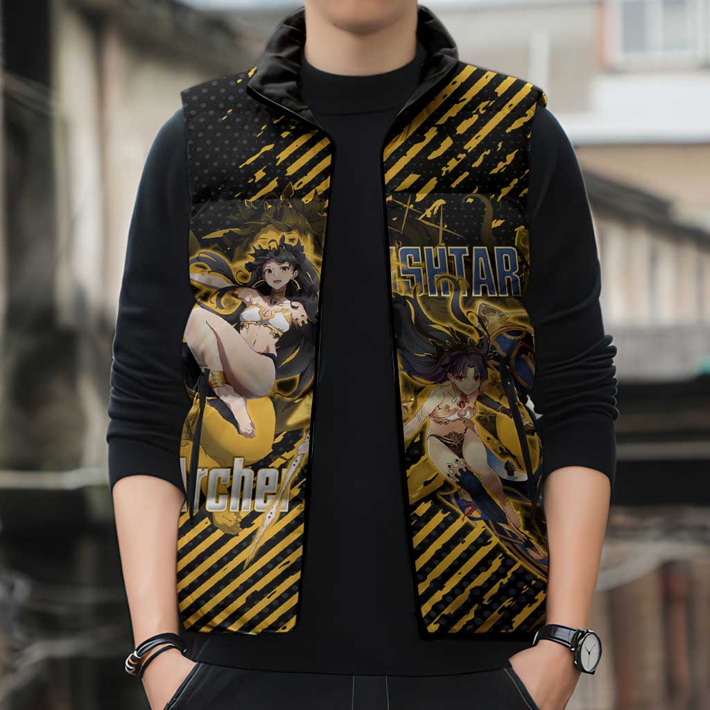 Ishtar Archer Fate Grand Order Sleeveless Puffer Jacket Anime Pop Art Grunge Style