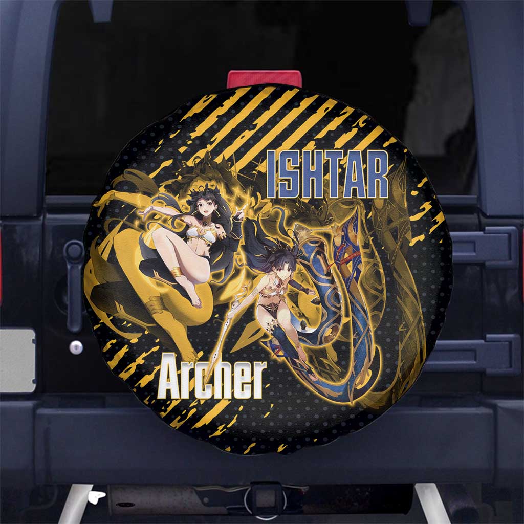 Ishtar Archer Fate Grand Order Spare Tire Cover Anime Pop Art Grunge Style