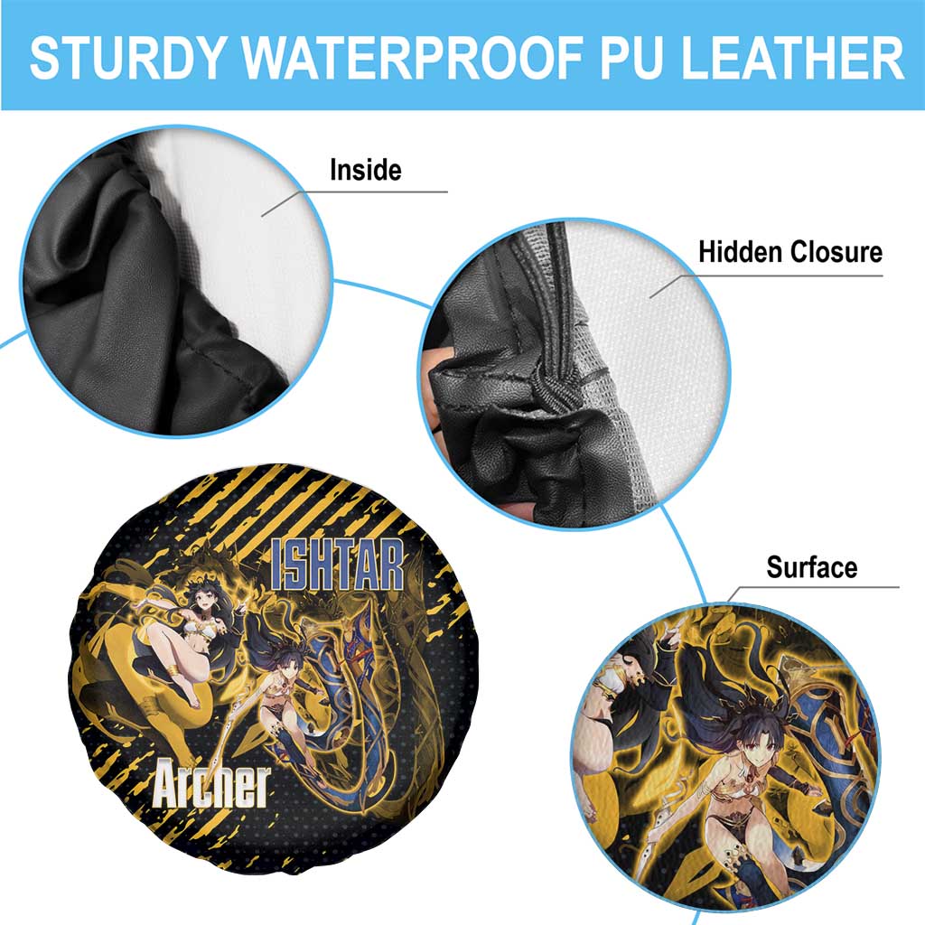 Ishtar Archer Fate Grand Order Spare Tire Cover Anime Pop Art Grunge Style