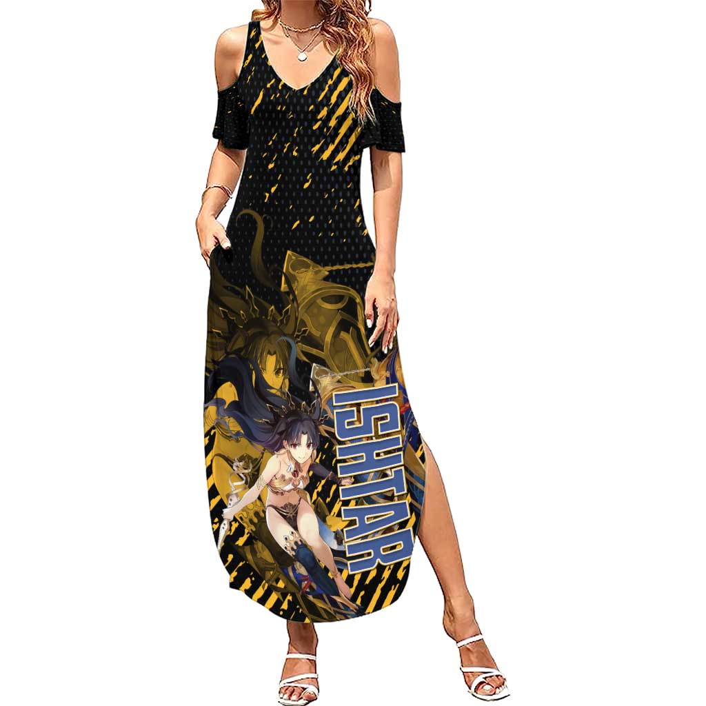 Ishtar Archer Fate Grand Order Summer Maxi Dress Anime Pop Art Grunge Style