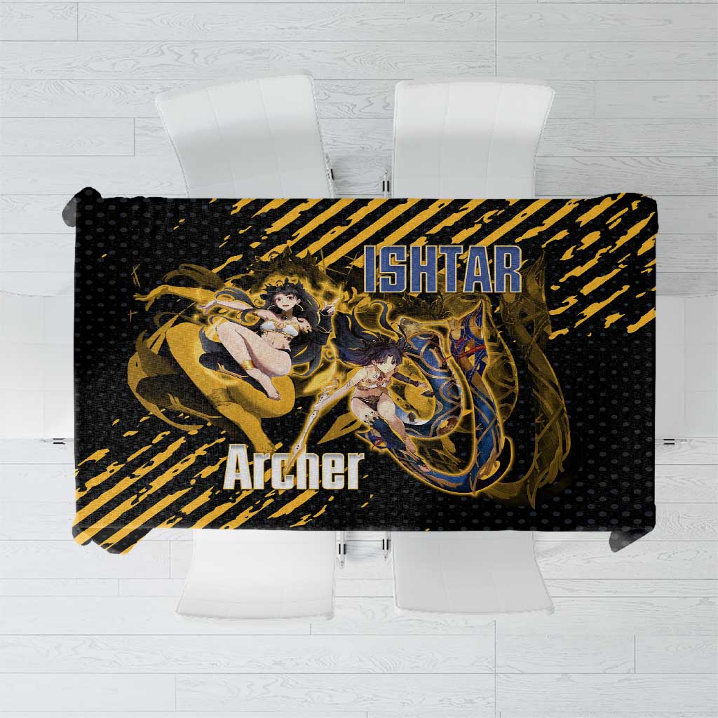 Ishtar Archer Fate Grand Order Tablecloth Anime Pop Art Grunge Style
