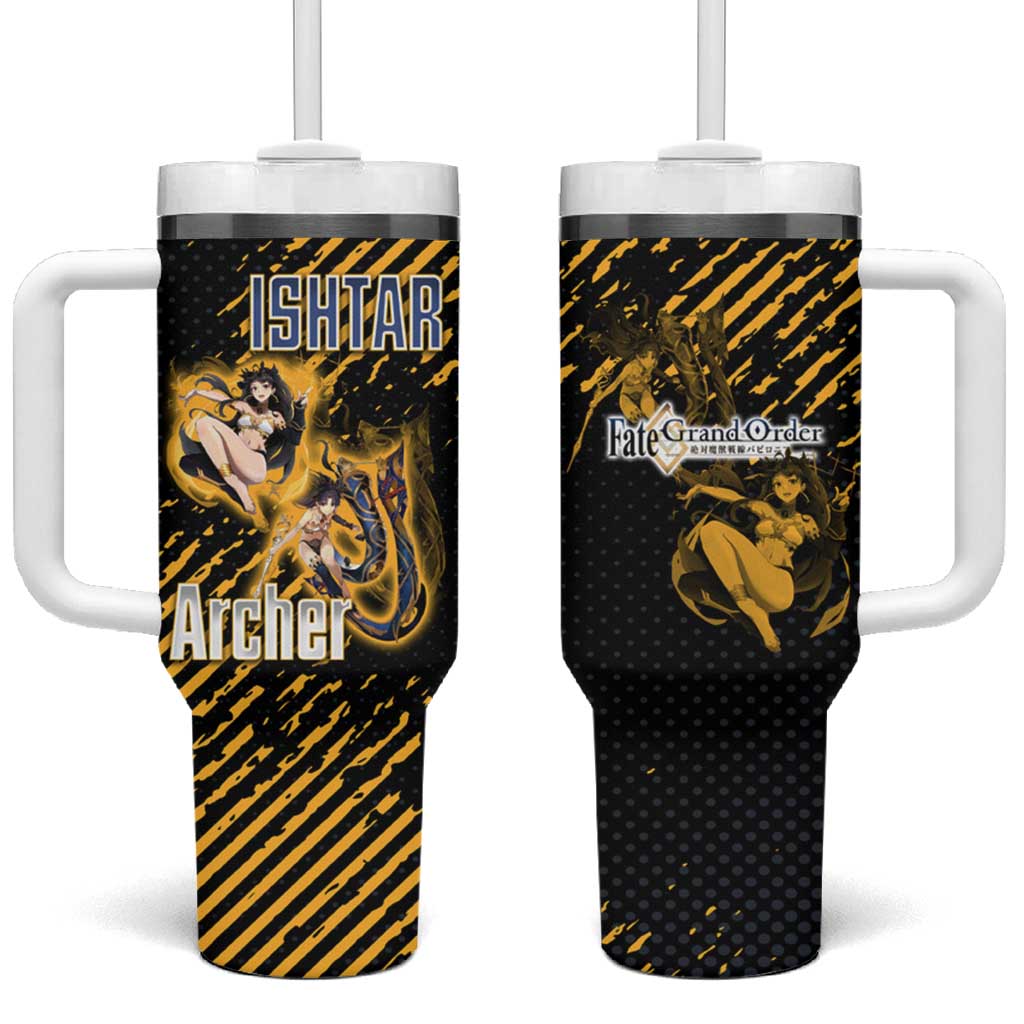 Ishtar Archer Fate Grand Order Tumbler With Handle Anime Pop Art Grunge Style