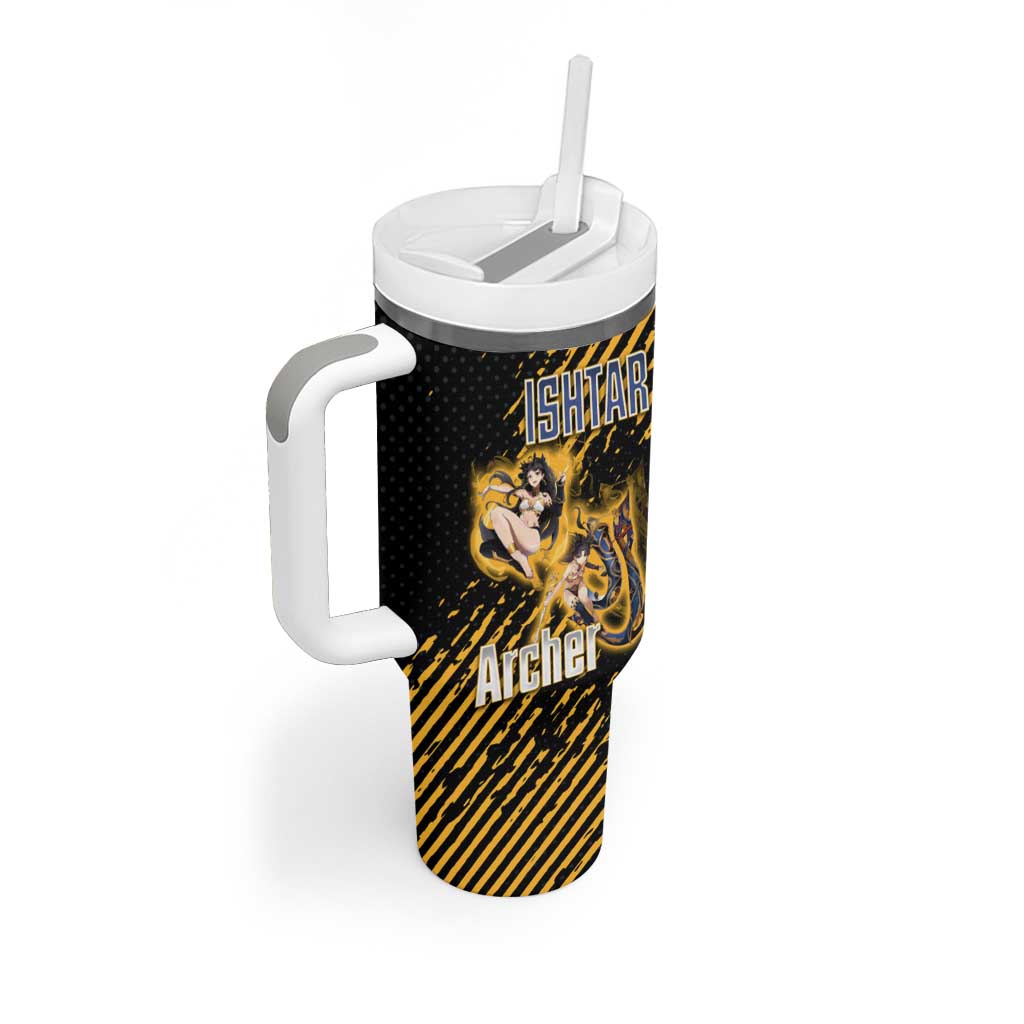 Ishtar Archer Fate Grand Order Tumbler With Handle Anime Pop Art Grunge Style