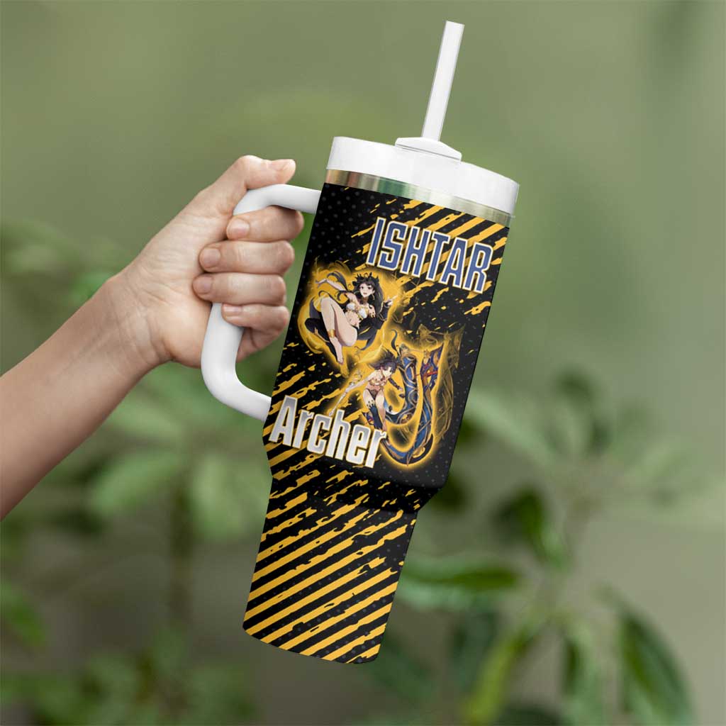 Ishtar Archer Fate Grand Order Tumbler With Handle Anime Pop Art Grunge Style