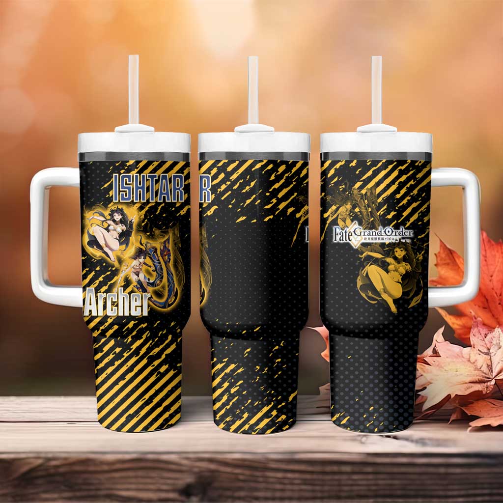 Ishtar Archer Fate Grand Order Tumbler With Handle Anime Pop Art Grunge Style